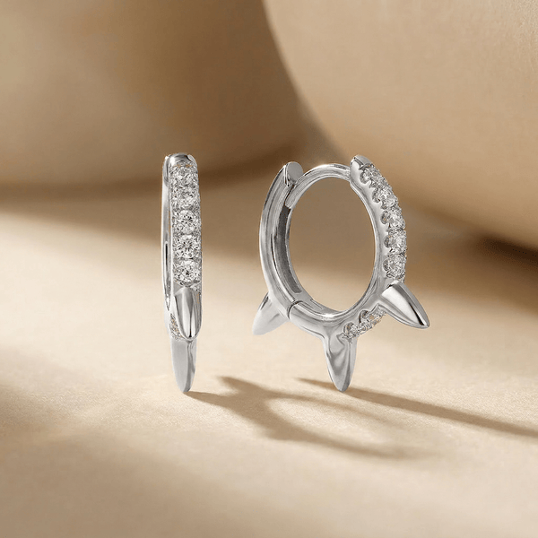 Boucles d'oreilles Sid - Argent 925, Oxyde de zirconium