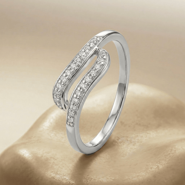 Bague Onda - Argent 925, Oxyde de zirconium