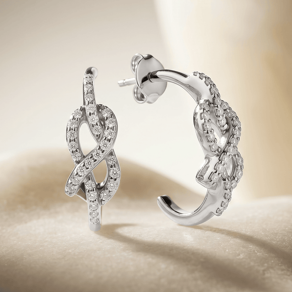 Boucles d'oreilles Navy - Argent 925, Oxyde de zirconium