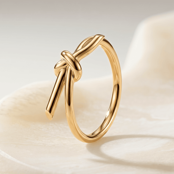Bague Knot - Argent 925 doré Or jaune 18k
