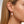 Boucles d'oreilles Art Déco - Dorées Or jaune 18k, Calcédoine rose & Oxyde de zirconium