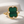 Bague Art Déco - Or jaune 18k, Malachite & Oxyde de zirconium